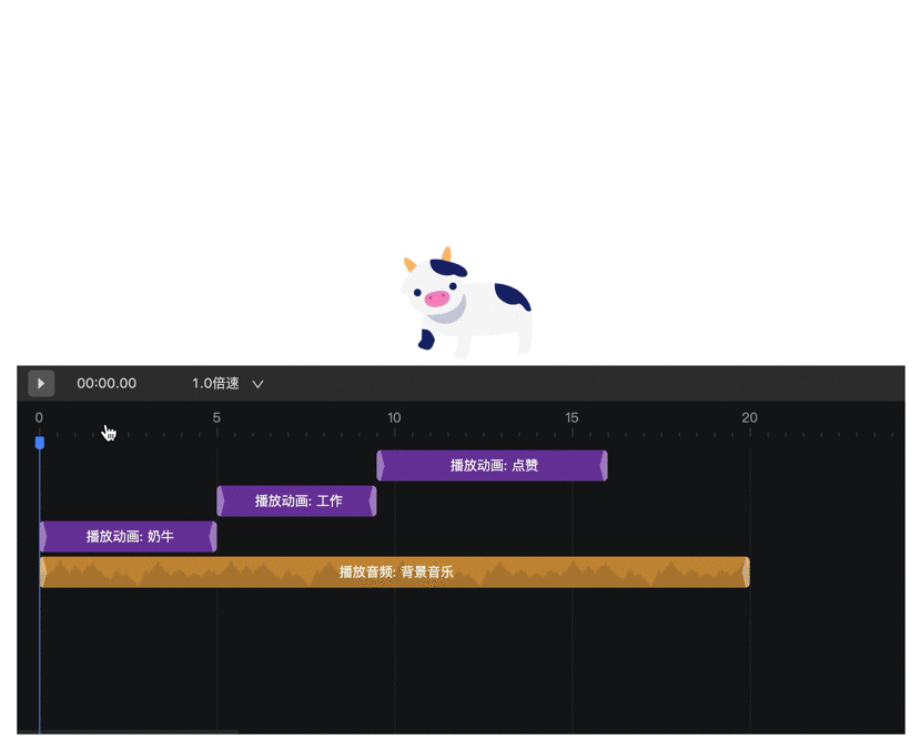 React Timeline Editor preview